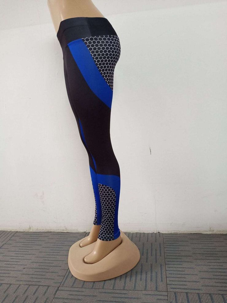 Contrasting Digital Print Leggings