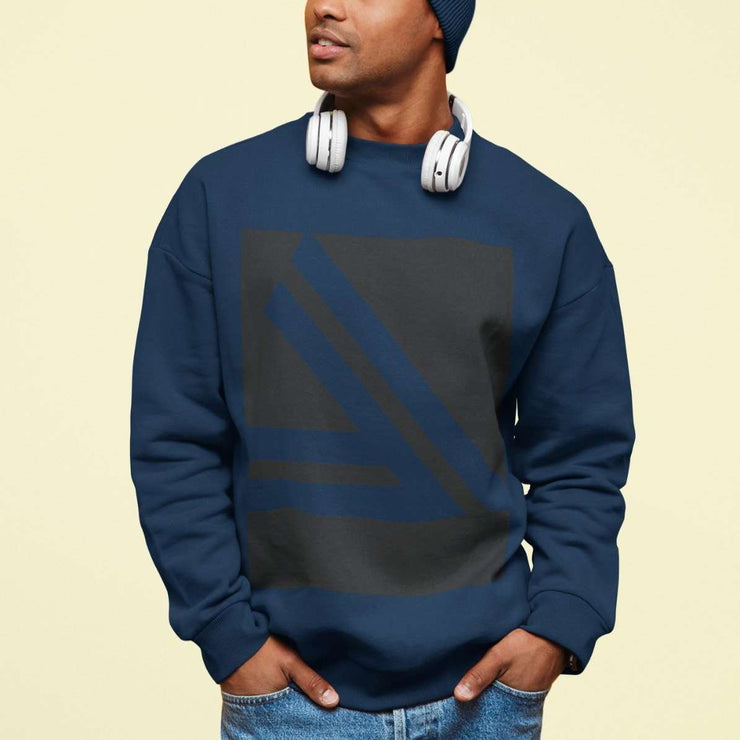 Avesa™ Double Slanted Logo Crewneck Sweatshirt