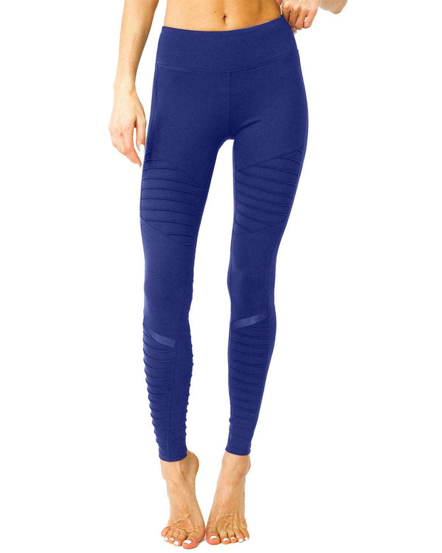 Avesa™ Low-Waisted Ribbed Leggings With Hidden Pocket and Mesh