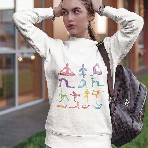 Avesa™ Yoga Theme Crewneck Sweatshirt