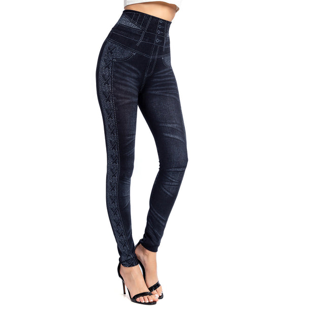 Imitation Denim Legging