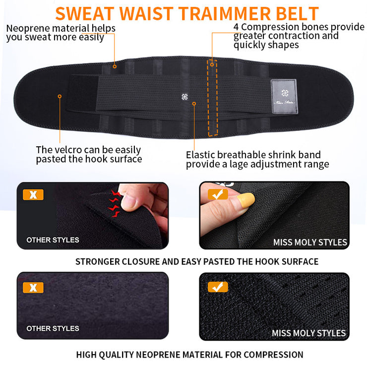 Rubber Support Abdomen Belt