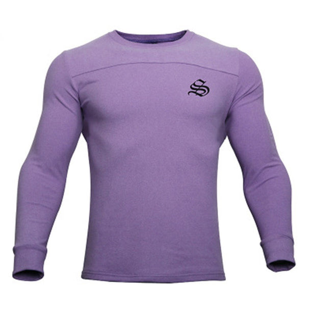 Men Long-Sleeved Fitness Sweater