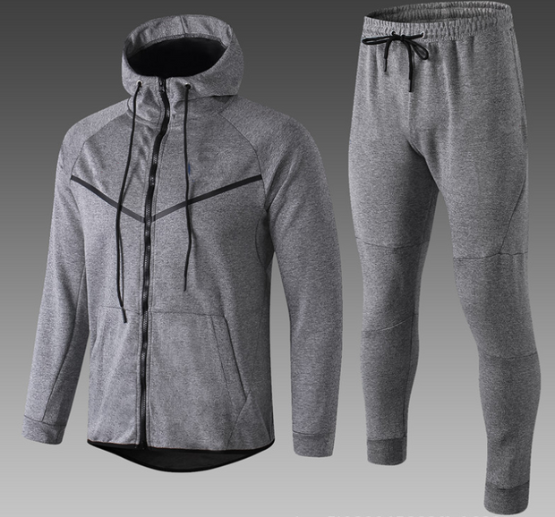 Running Fitness Tracksuit Gray