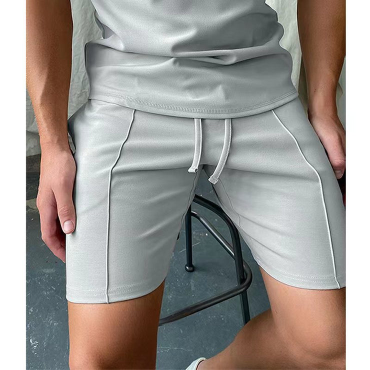 Solid Color Fitness Shorts