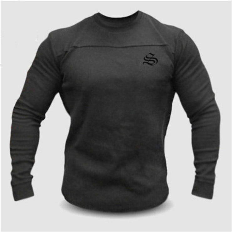 Men Long-Sleeved Fitness Sweater