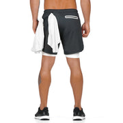 Jogger Shorts with Hidden Zipper Pockets