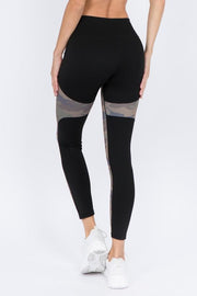 Color Block Camouflage Leggings