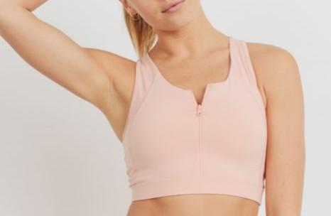 Avesa™ Eco-friendly Zip Front Sports Bra