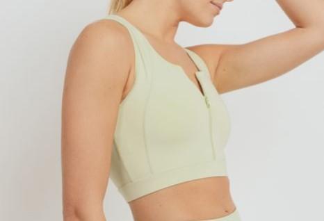 Avesa™ Eco-friendly Zip Front Sports Bra