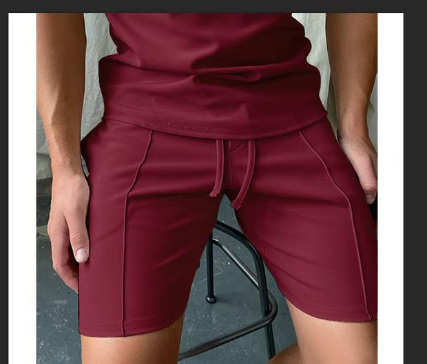 Solid Color Fitness Shorts