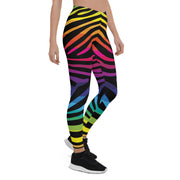 Avesa™ Rainbow Zebra Stripes Leggings