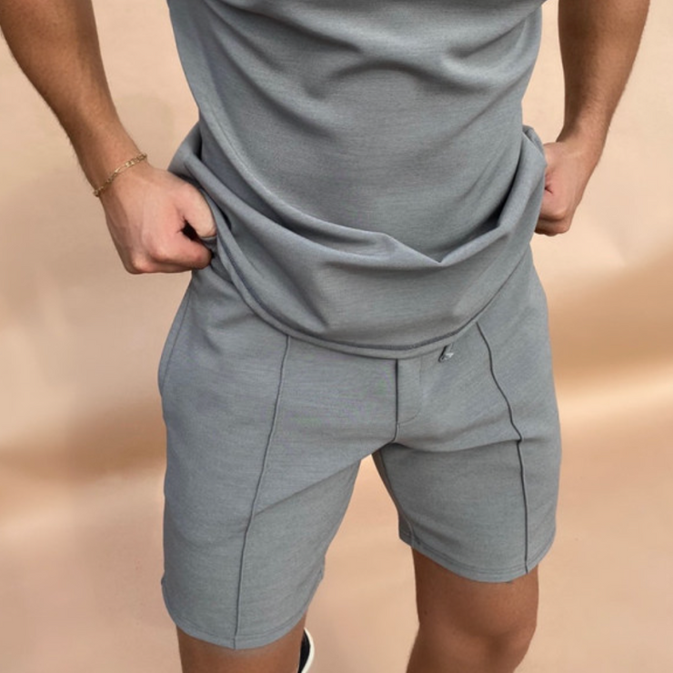 Solid Color Fitness Shorts