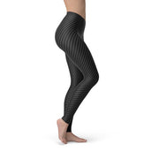 Black Carbon Fiber Leggings