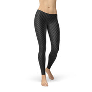 Black Carbon Fiber Leggings