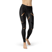 Avesa™ Sports Stripes Black Leggings