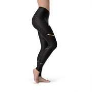 Avesa™ Sports Stripes Black Leggings